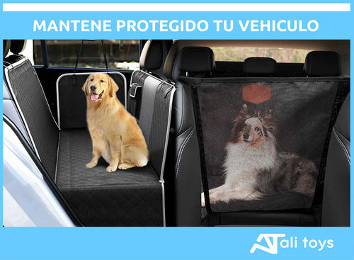 Alitrade Funda Auto Cubre Asiento Ventana Bolsillo Perro Mascotas 2