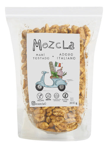 M e Z c L a Mezcla Maní Tostado + Adobo Italiano T.a.c.c. Vegan 0