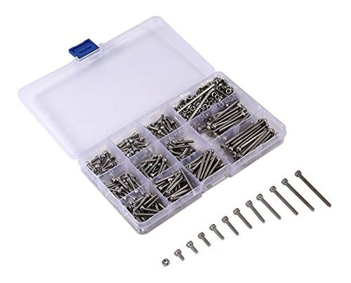 Yosoo 440 Pcs M3 Stainless Steel Hexagon Head Cap Screw Nut Kit 1