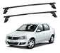 Eqmax Roof Railing Steel Renault Logan 2008+ Black 0