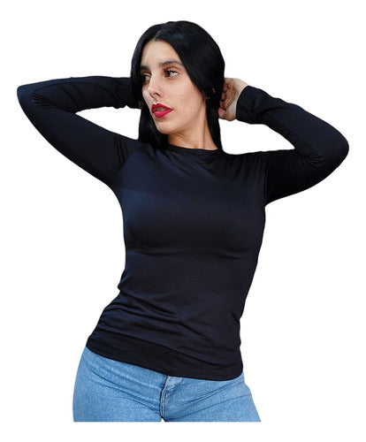 Memoria Cero Remera Camiseta Termica Mujer Frizada Con Lycra 5