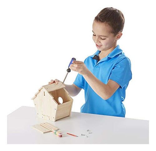 Melissa & Doug Build Your Own Birdhouse Craft Kit 3