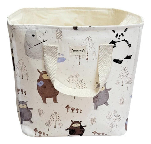 Ilubaby Square Fabric Container for Storing Toys or Clothes 2