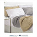 Palette Look Basic 100% Cotton King Size Sheets - White 1