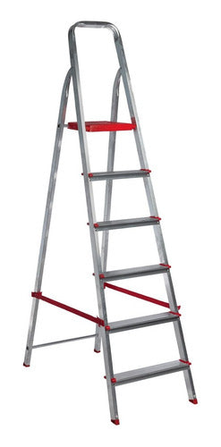 Lüsqtoff Lightweight Aluminum Ladder 6 Steps ESL191-76 P 1