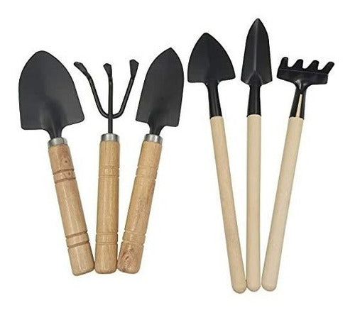 FANCYWOLF Gardening Tool Set (6 Pcs) Spade Shovel Rake For Garden Plants Care 0