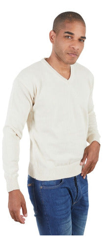 Men's V-Neck Sweater High-Quality Yarn 11