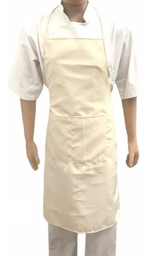 Gastronomic Kitchen Apron with Pocket, Stain-Resistant 43