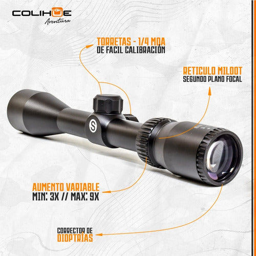 Savage 3-9x40 Hunter Class Mil Dot Scope 1