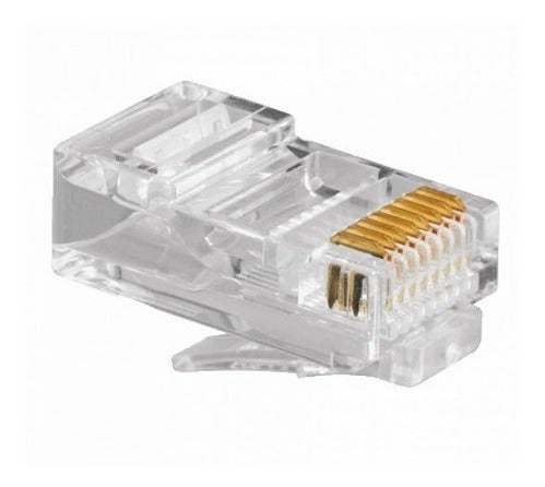 Bulk Pack RJ-45 Connectors with 3 Microns of Gold x 20 Units 0