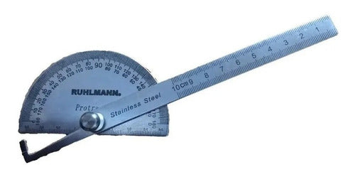 Ruhlmann Professional Stainless Steel Angle Protractor 0