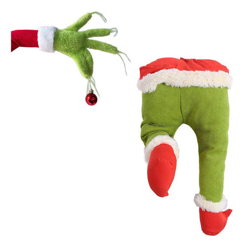 HAO Christmas Plush Legs with Furry Green Arms, Stole 0