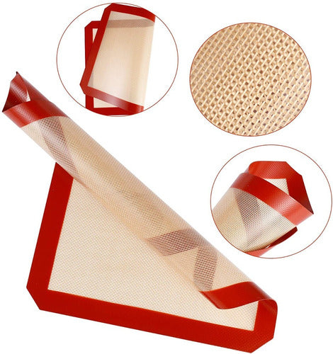 Reusable Silicone Cooking Sheet Baking Paper Plate 0