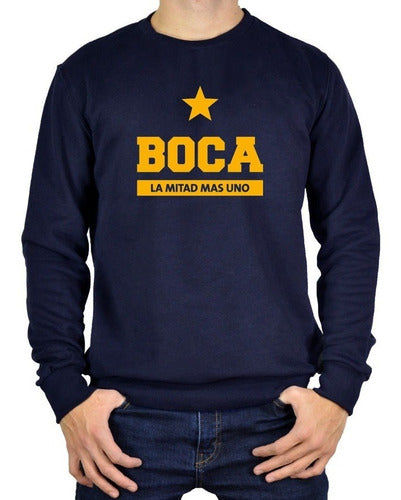 Publicidad Textil Buzo De Boca La Mitad Mas Uno 0