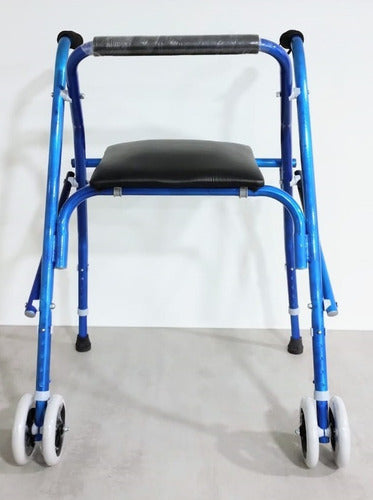 Andador Ortopédico Con Asiento Liviano De Aluminio Plegable 2