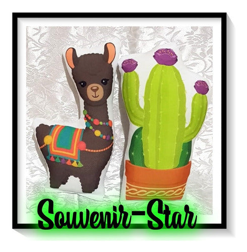 Souvenir Star Souvenir 10 Llamas Alpacas Cactus Con Forma 9cm 7