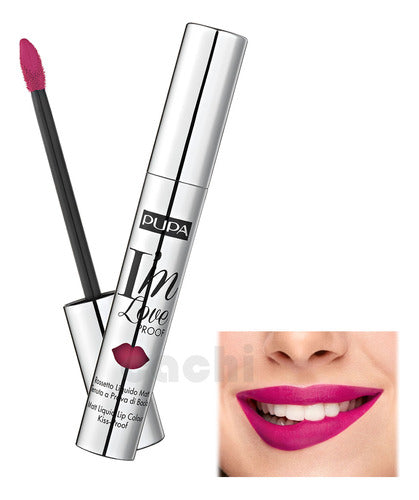 Pupa Labial Matte Líquido I'm Love Proof 008 Flamingo Fucsia 0