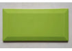 Decorative Subway Tile Maja Beveled Green Glossy 10x20 2