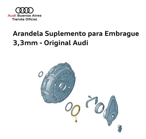 Arandela Suplemento Para Embrague 3,3 Mm Audi A1 2012 Al 3