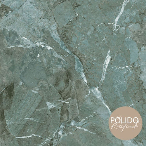 Porcelanato Gres Revestimiento Verde Intensy Pulido 66x66 Cm 3