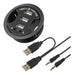 Cable Grommet 60mm Desk with 3 USB Ports Headphone Microphone 3