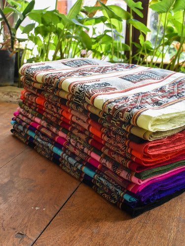 Pack of 2 Aguayo Norteño Inca Blankets 1.15 x 1.15 1