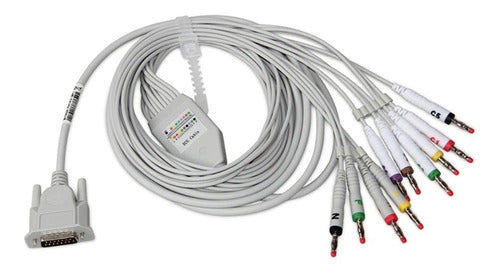 Contec ECG 12-Lead Electrocardiogram Patient Cable Original 1