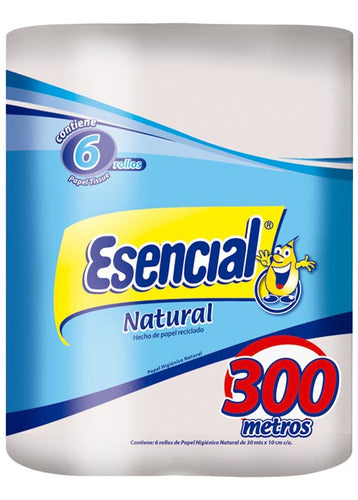 Esencial Pack X 6 Unid. Papel Higienico Nat 6x50 Mt Pro 0