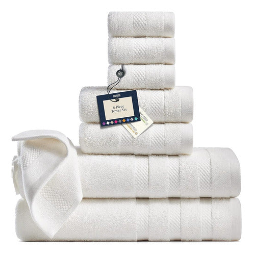 Belador Luxury 8-Piece Bath Towel Set 0