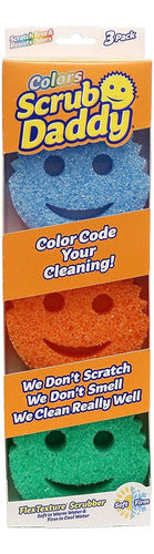 Scrub Daddy Sponge Set - Colors - Scratch-free Sponges For Dishes And Home 0