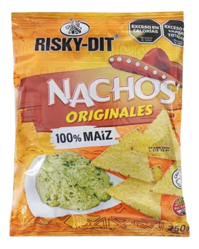 Risky Original Nachos Sin Tacc Crispy Corn Snacks 250gr 0