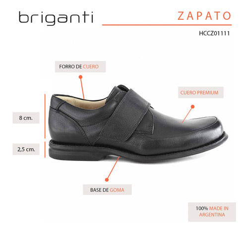 Men's Leather Casual Classic Shoe by Briganti HCCZ01111 5