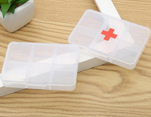 Mini Emergency First Aid Kit Pill Organizer with Divisions 3