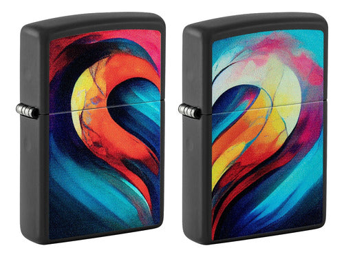 Zippo Whole Heart X2 Lighter Set 0