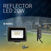 Cvluz Reflector Led Exterior 20W MultiLED High Power Warm Light 2