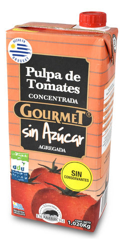 Pulpa De Tomate Concentrada Gourmet Sin Azúcar 1.020 Grs. 0