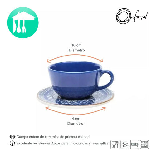 Oxford Complete Dinnerware Set for 6 People - Ceramic 4