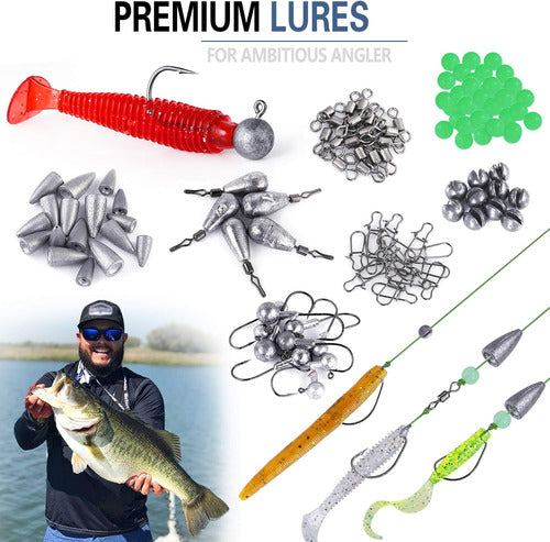 Señuelos Pesca Mosca Cebo Accesorios Pescador Kit 302 Piezas 5