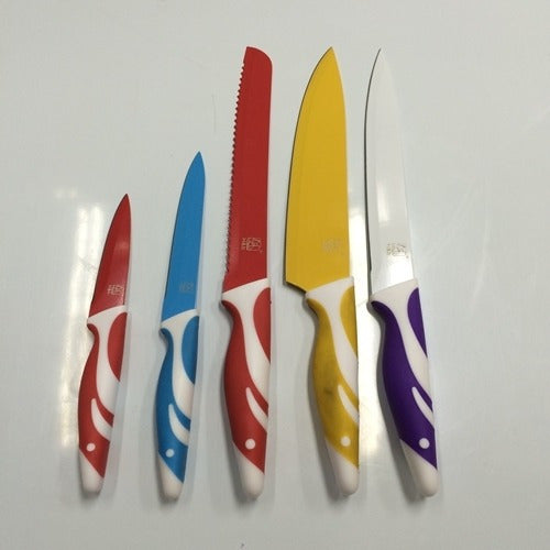 Set of 5 Stainless Steel Kitchen Knives 1