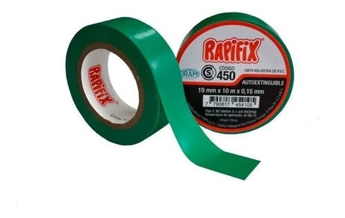 Rapifix PVC Insulating Tape 19mm x 10m - 10 Units Various Colors 6