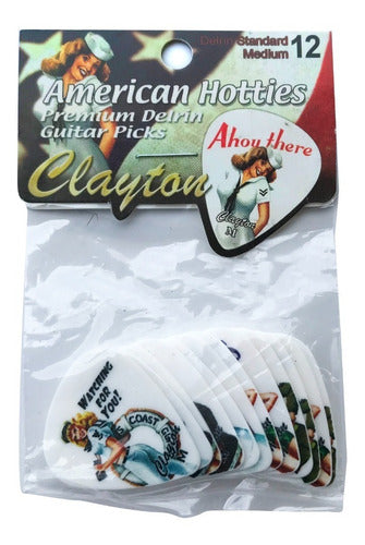 Clayton American Hotties Guitar/Bass Picks x 12 Pack 4
