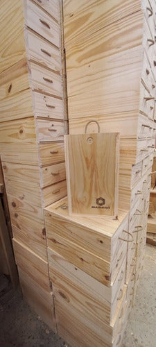 Cajas De Madera  Para Cuatro Botellas/ Somos Fabricantes 6