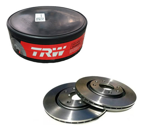 TRW Kit X2 Discos Freno Citroen Xsara Pïcasso Berlingo Delantero 0