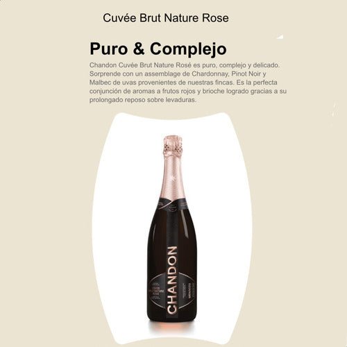 Chandon Brut Nature Rosé Sparkling Wine (Case of 6 Bottles 750ml) 2