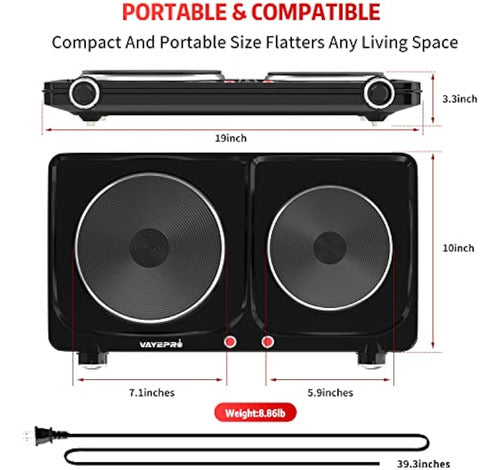 Placa Caliente Para Cocinar, Estufa Eléctrica 1