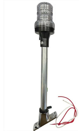 Marine Telescopic Short Mast with Light for Boats 0