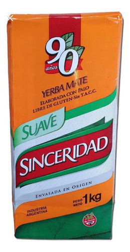 Sinceridad Yerba Mate Sinceridad Suave 1 Kg Pack of 4 Units 1