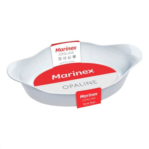 Asadera Fuente Marinex Vidrio Opaline 1000 Ml 0