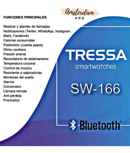 Tressa Smartwatch SW-166 Official Agent Warranty 5