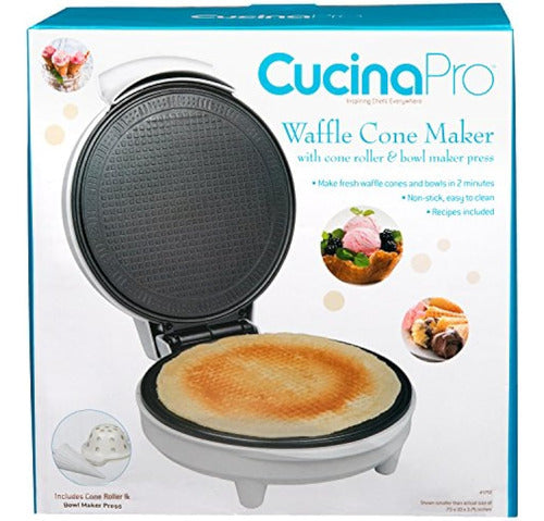 CucinaPro Waffle Cone and Bowl Maker - Includes Shaper Roller 0